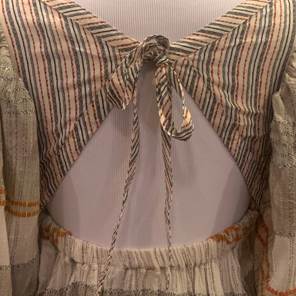 NWT $148 Free People Cozy Striped Mini Dress XS S - Picture 14 of 14